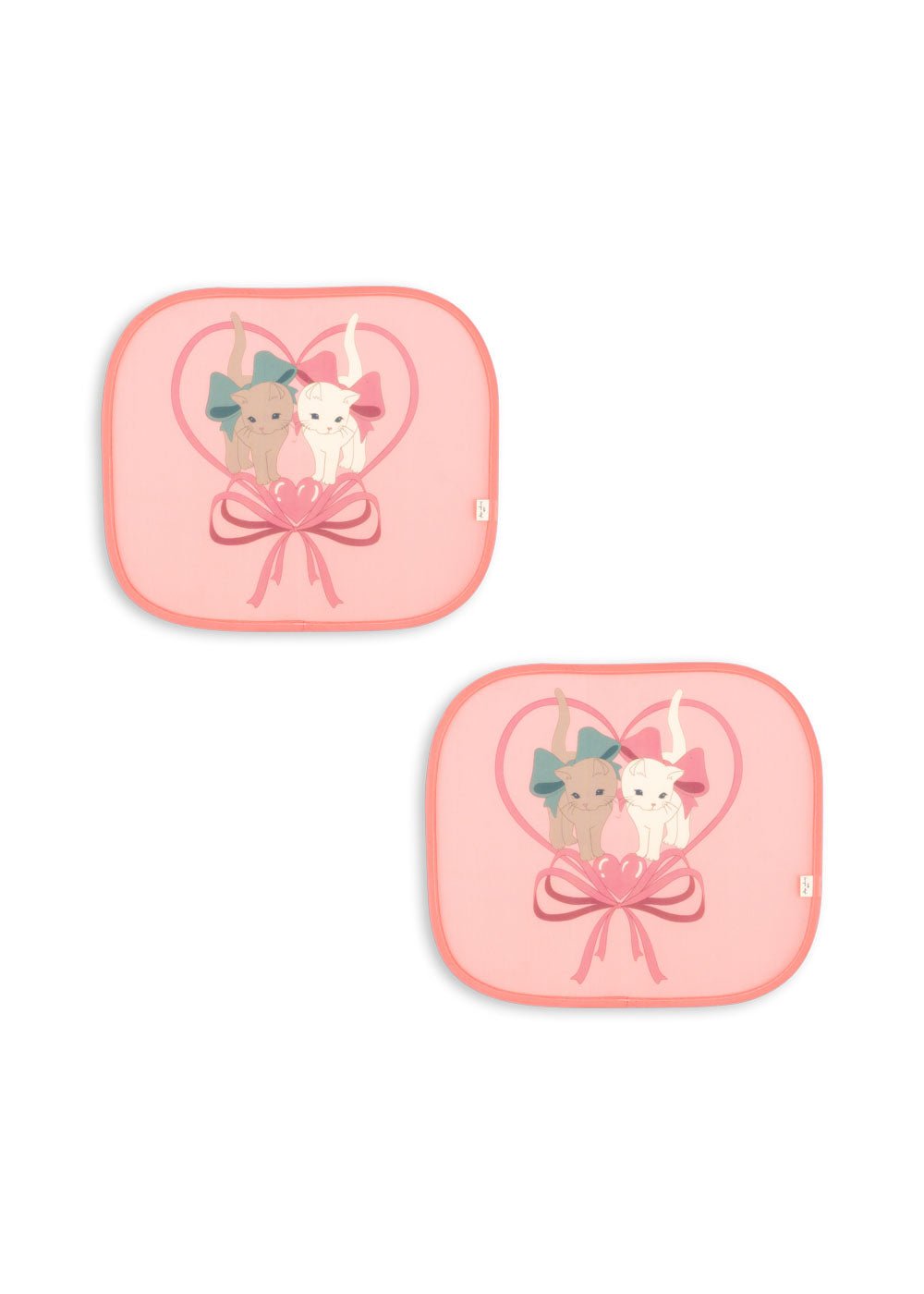 Konges Sløjd 2 PACK CAR SUNSHADE - kitty bow Konges Sløjd