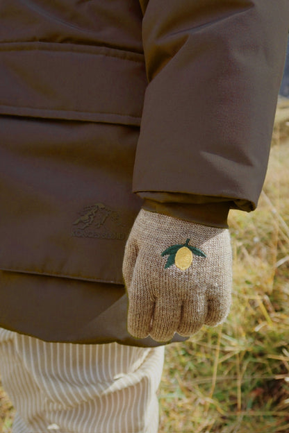 Konges Sløjd 2 PACK FILLA GLOVES - lemon/stripe Konges Sløjd