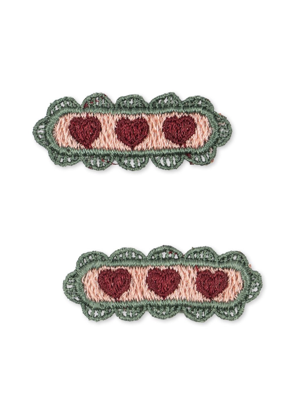 Konges Sløjd 2 PACK HEART HAIR CLIP - mellow rose Konges Sløjd New Collection