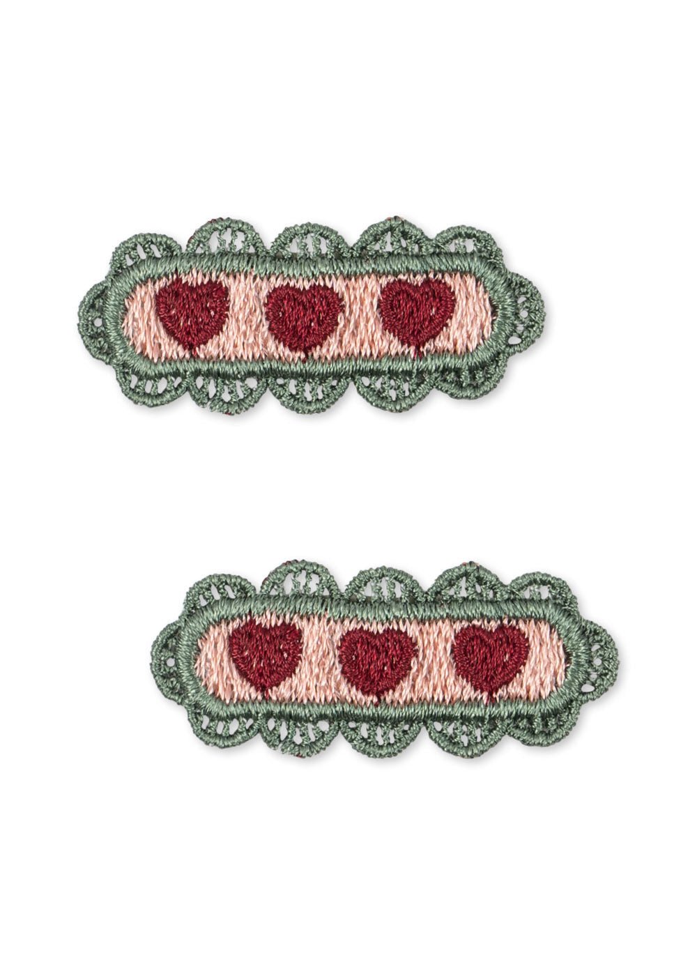 Konges Sløjd 2 PACK HEART HAIR CLIP - mellow rose Konges Sløjd New Collection