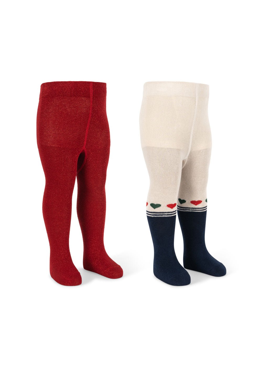 Konges Sløjd 2 PACK LUREX TIGHTS - heart mix Konges Sløjd New Collection