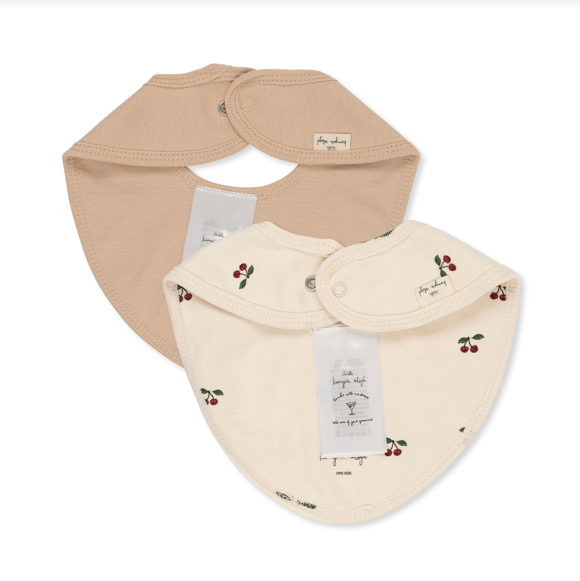 Konges Sløjd 2 - Pack Newborn Bibs – Cherry Konges Sløjd