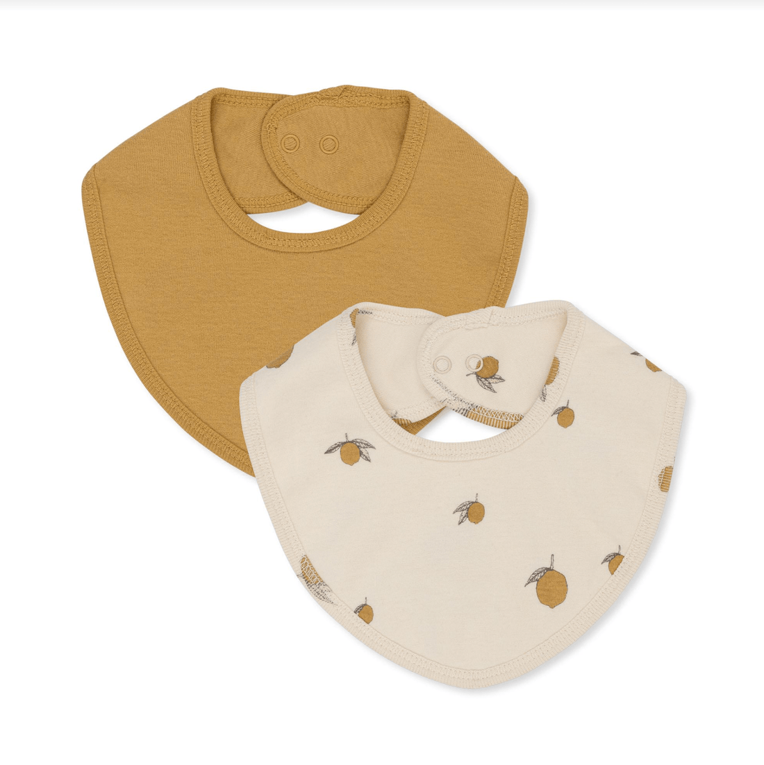Konges Sløjd 2 - Pack Newborn Bibs – Lemon Konges Sløjd
