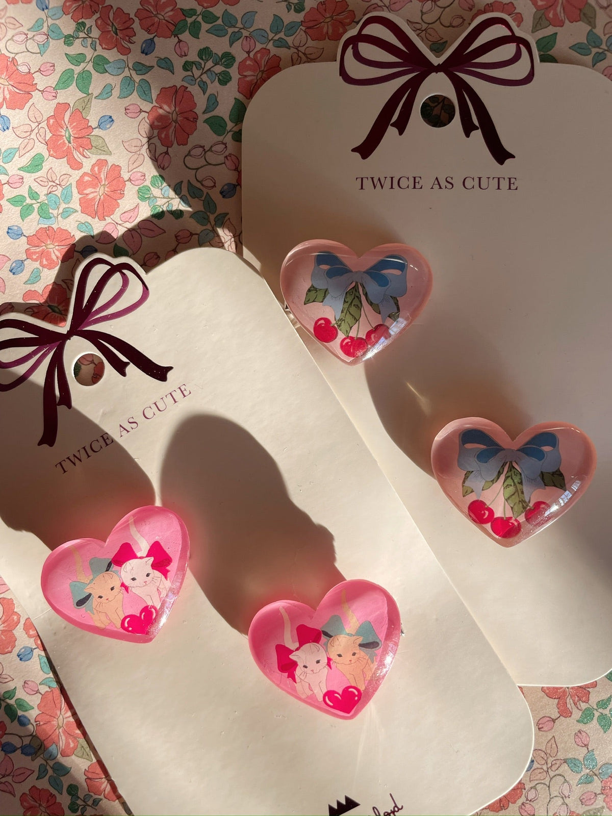 Konges Sløjd 2 PACK VILMA HAIR CLIP - amarena Konges Sløjd