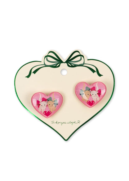 Konges Sløjd 2 PACK VILMA HAIR CLIP - bow kitty Konges Sløjd