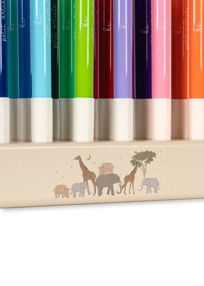 Konges Sløjd 24 PCS Markers - safari Konges Sløjd