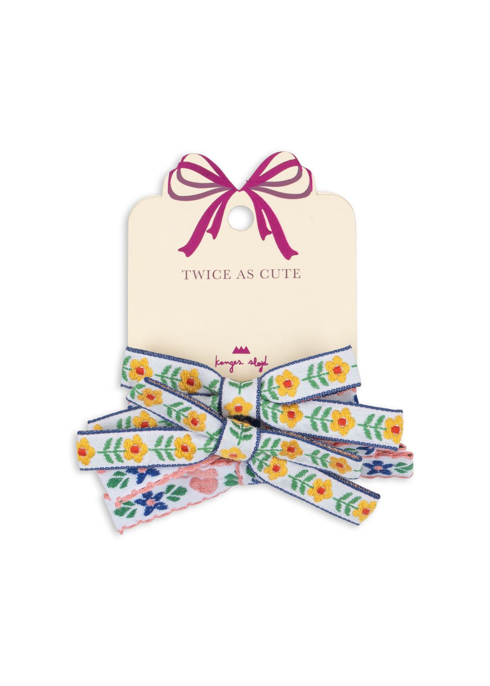 Konges Sløjd 4 PACK Hair clips - white/rose Konges Sløjd