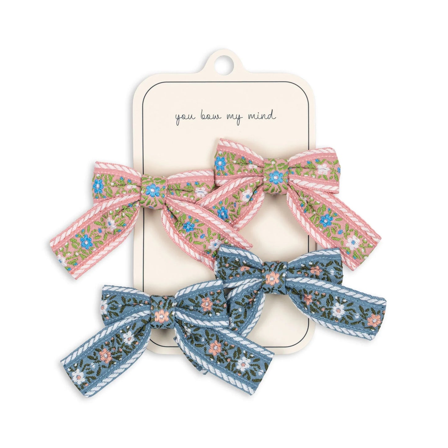 KONGES SLOJD 4 PACK RIBBON BOW HAIR CLIPS Konges Sløjd - enjoykidsus