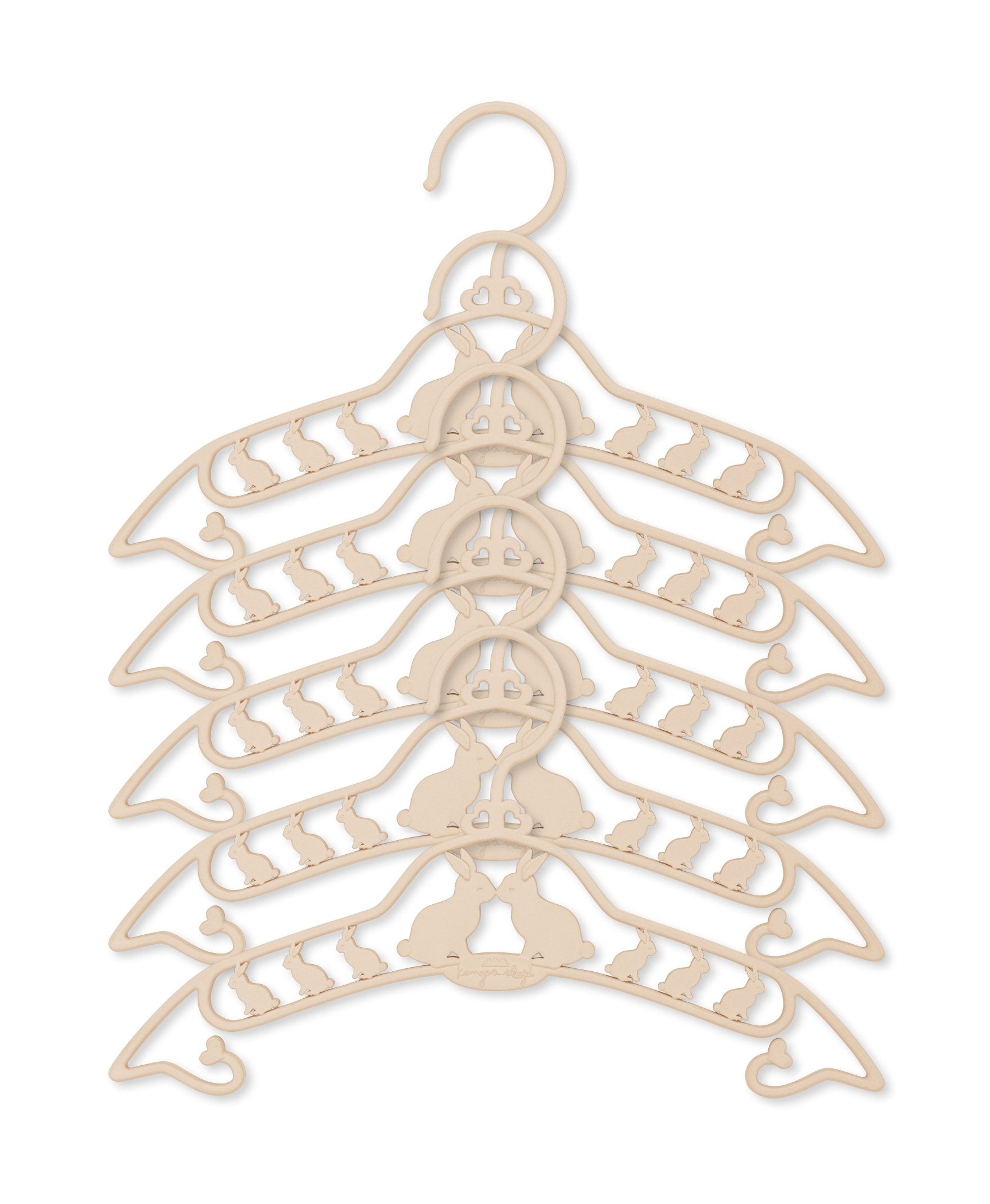 Konges Sløjd 5 - Pack Bunny Hangers – Cream Konges Sløjd