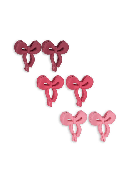 Konges Sløjd 6 PACK MINI BOW HAIR CLIP - pink mix Konges Sløjd