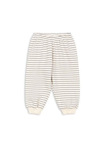 Konges Sløjd Amio Sweatpants – Captains Blue/Antique White | Kids Organic Cotton Pants Konges Sløjd New Collection
