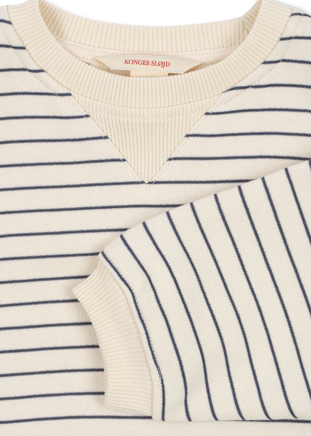 Konges Sløjd Amio Sweatshirt – Captains Blue/Antique White | Kids Organic Cotton Sweatshirt Konges Sløjd New Collection