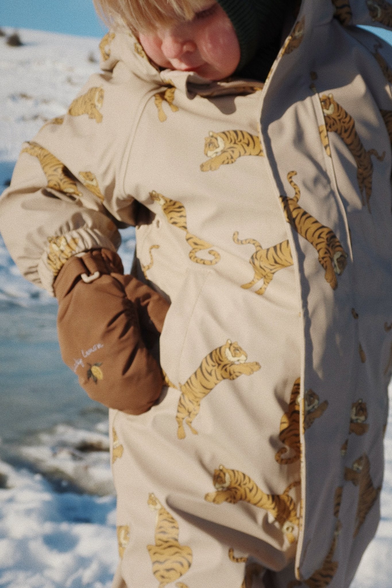 Konges Sløjd ANIMAL BALACLAVA - Green DIno Konges Sløjd