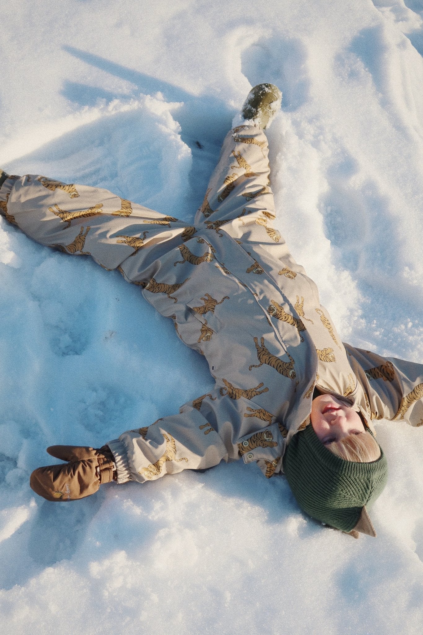 Konges Sløjd ANIMAL BALACLAVA - Green DIno Konges Sløjd
