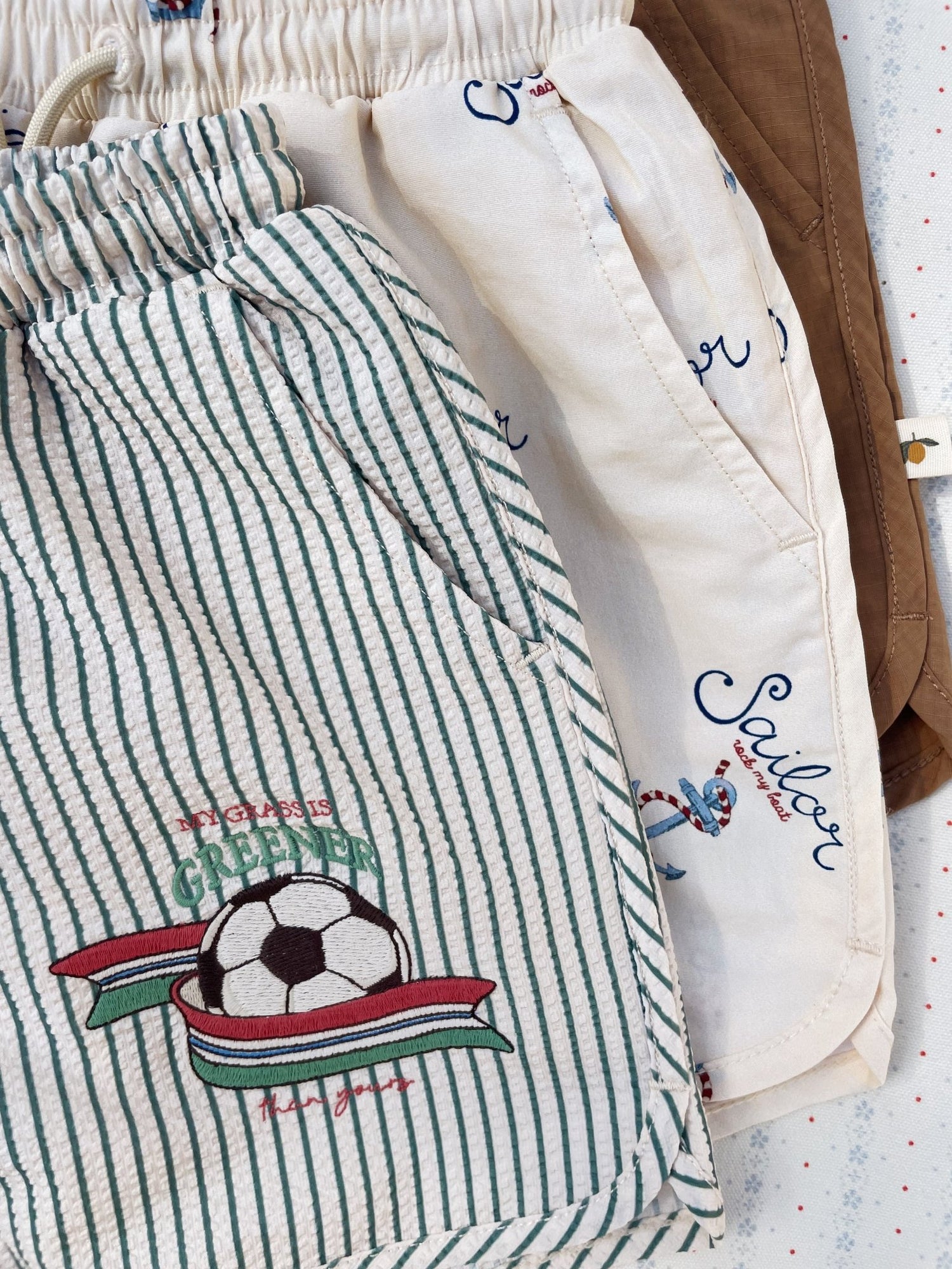 Konges Sløjd ASNOU SWIM SHORTS GRS - rock my boat Konges Sløjd