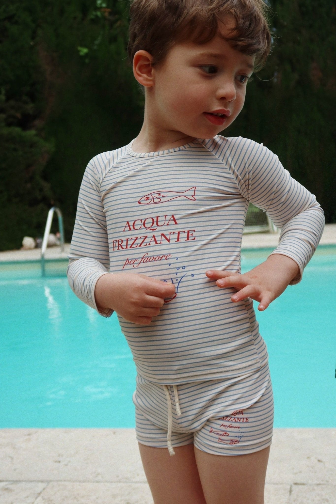 Konges Sløjd ASTER SWIM BLOUSE - stripe bluie Konges Sløjd New Collection