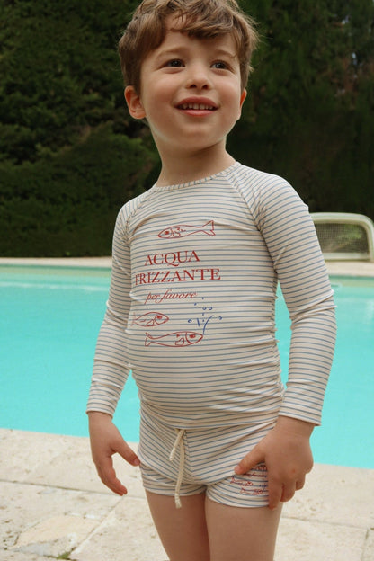 Konges Sløjd ASTER SWIM BLOUSE - stripe bluie Konges Sløjd New Collection