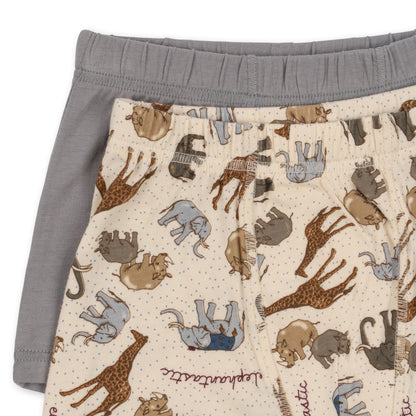 Konges Sløjd BASIC 2 PACK BOY BOXERS GOTS - elefantastic/sleet Konges Sløjd