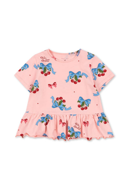 Konges Sløjd BASIC FRILL TEE GOTS - amarena Konges Sløjd