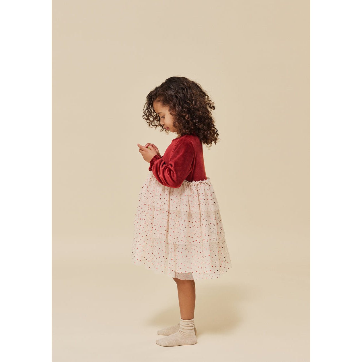 Konges Sløjd Belis Velvet Dress Red Dahlia Konges Sløjd