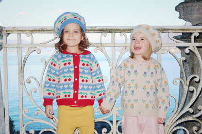 Konges Sløjd BELOU KNIT CARDIGAN - CHERRY STRIPE Konges Sløjd