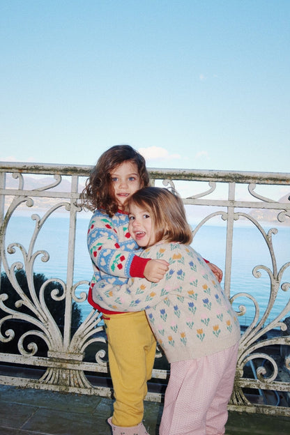 Konges Sløjd BELOU KNIT CARDIGAN - CHERRY STRIPE Konges Sløjd