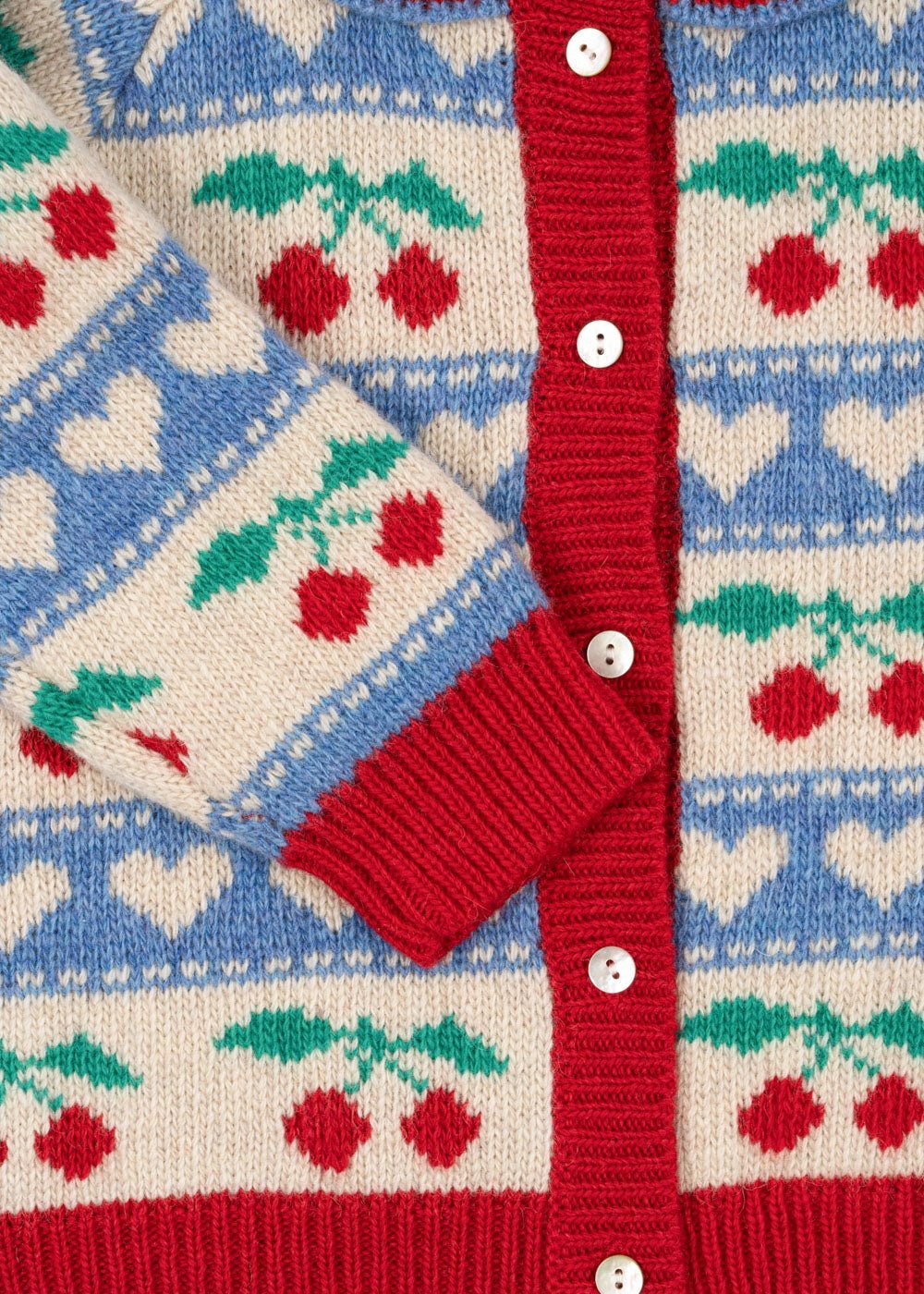 Konges Sløjd BELOU KNIT CARDIGAN - CHERRY STRIPE Konges Sløjd