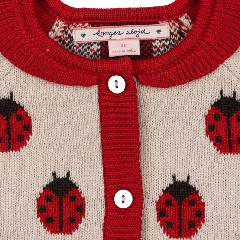 Konges Sløjd Belou Knit Cardigan – Ladybug Konges Sløjd
