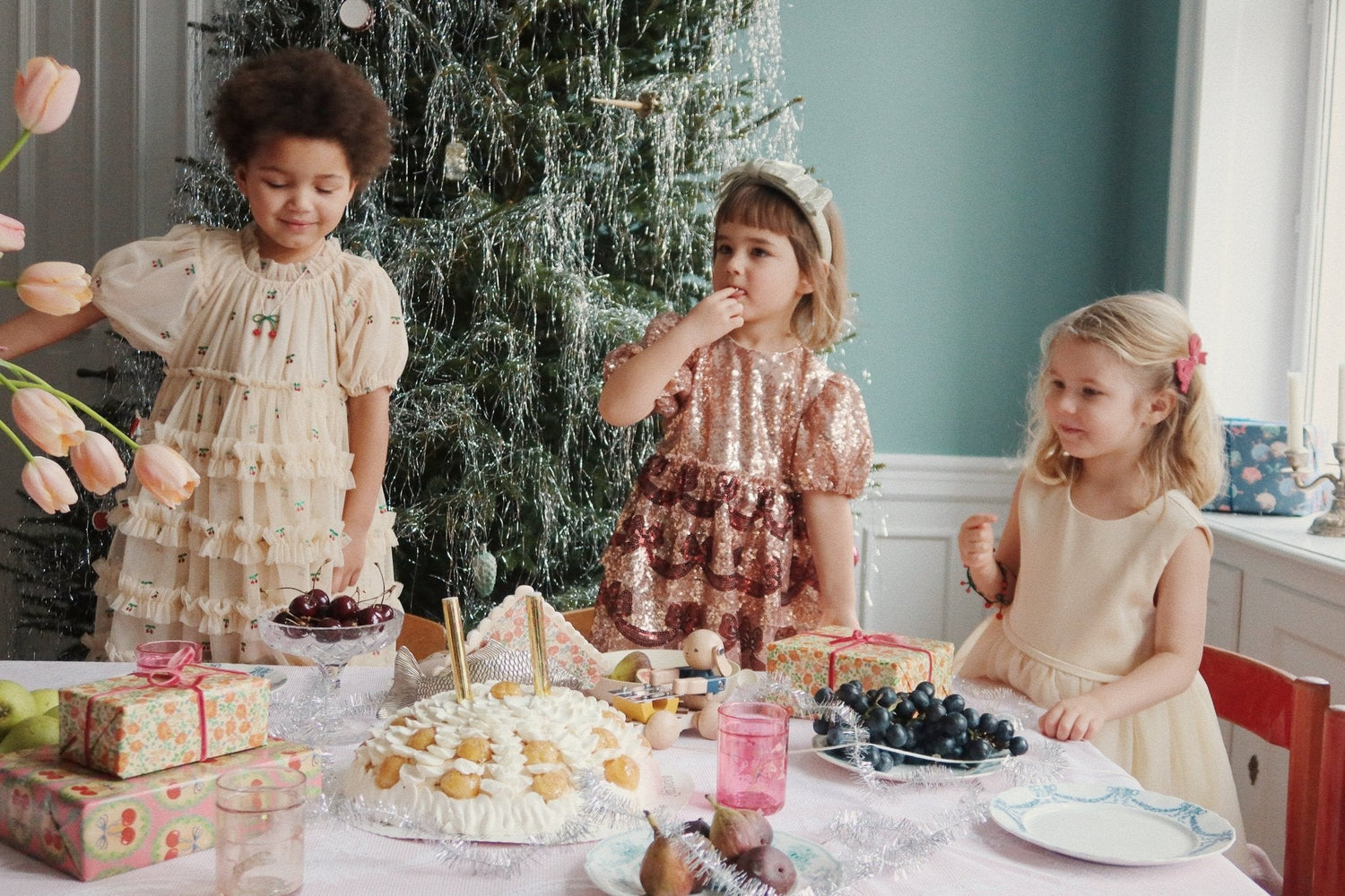 Konges Sløjd BOWIE SEQUIN DRESS - brazilian sand Konges Sløjd