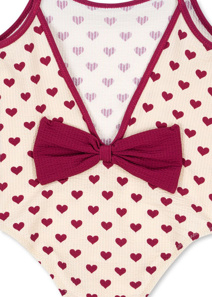 Konges Sløjd BOWIE SWIMSUIT - coeur sangria Konges Sløjd