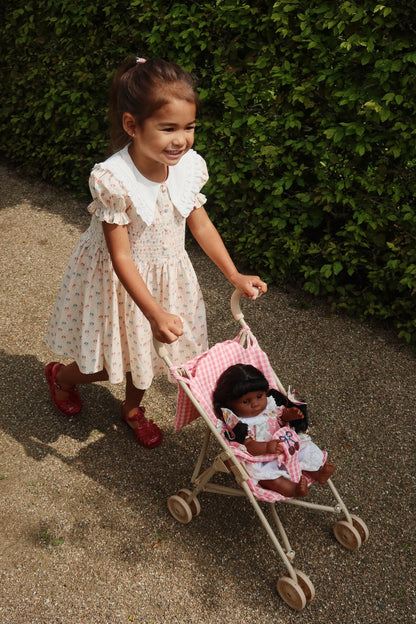 Konges Sløjd CHEEKY DOLL STROLLER - bubblegum check Konges Sløjd