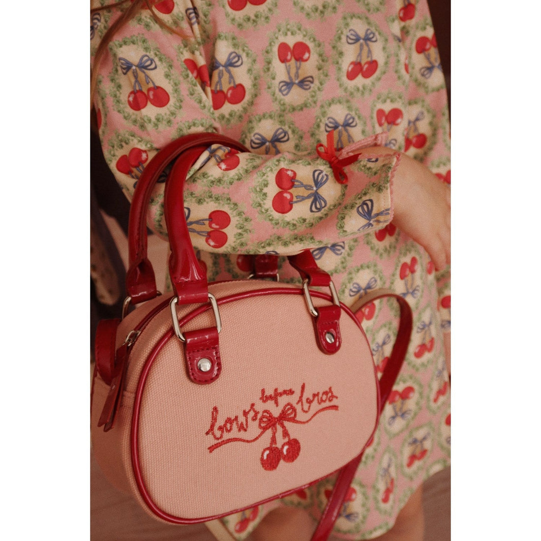 Konges Sløjd Cherry Bow Drey Dress Gots Konges Sløjd