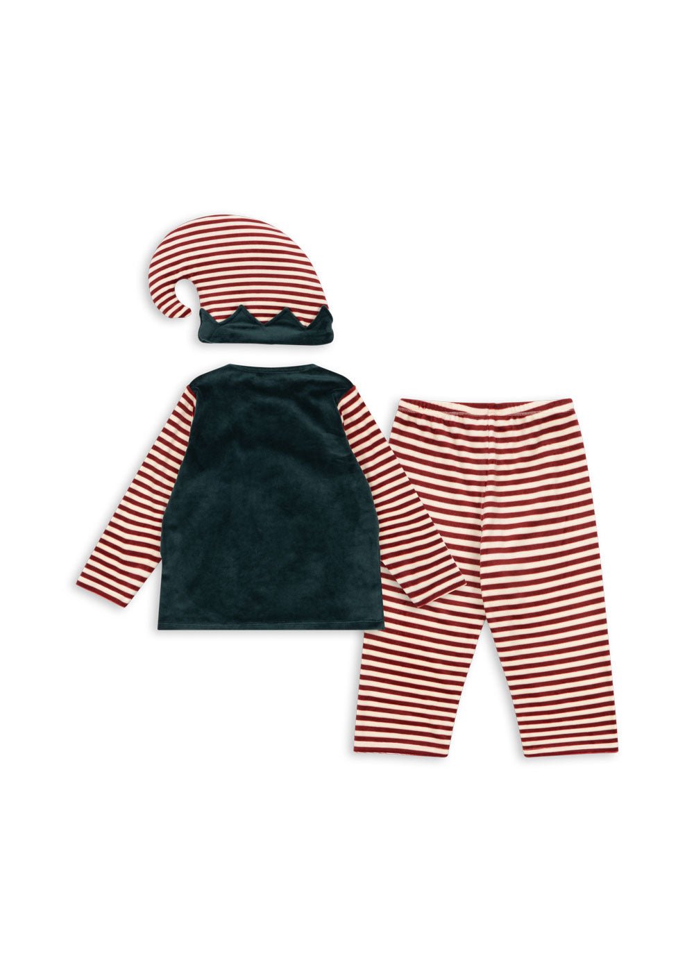 Konges Sløjd CHRISTMAS ELF COSTUME - greener pastures/red dahlia stripe Konges Sløjd New Collection
