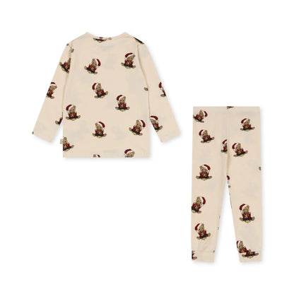 Konges Sløjd Christmas Teddy Basic Blouse/Pants Set Konges Sløjd - enjoykidsus