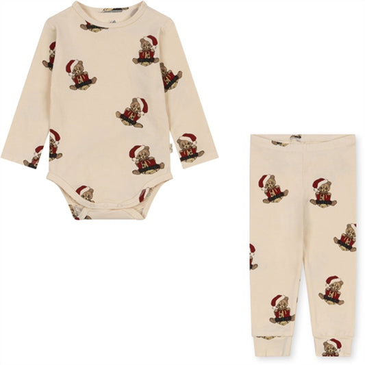 Konges Sløjd Christmas Teddy Basic Body/Pants Set Konges Sløjd - enjoykidsus