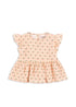 Konges Sløjd COCO TOP GOTS - cherry pink motif Konges Sløjd