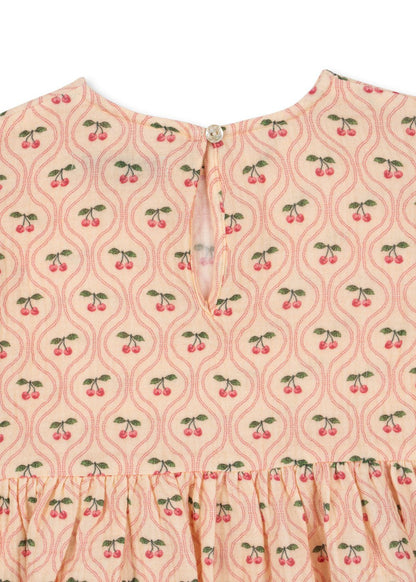 Konges Sløjd COCO TOP GOTS - cherry pink motif Konges Sløjd