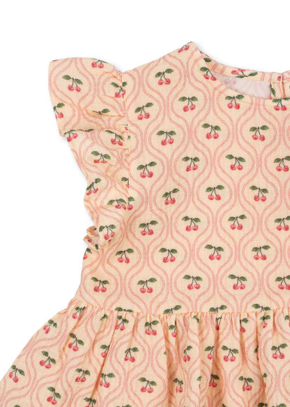 Konges Sløjd COCO TOP GOTS - cherry pink motif Konges Sløjd