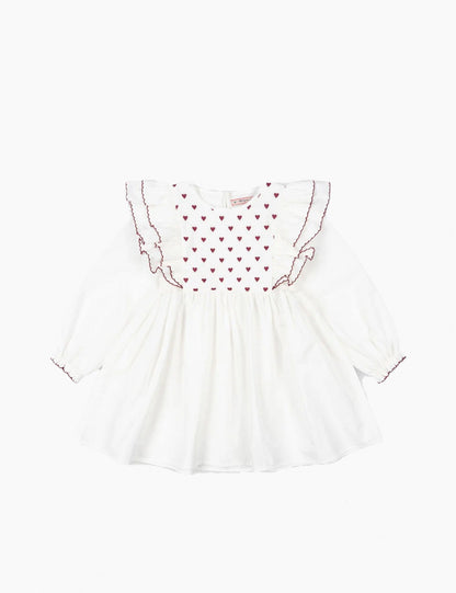 Konges Sløjd Coeur Dress in Pure White Konges Sløjd