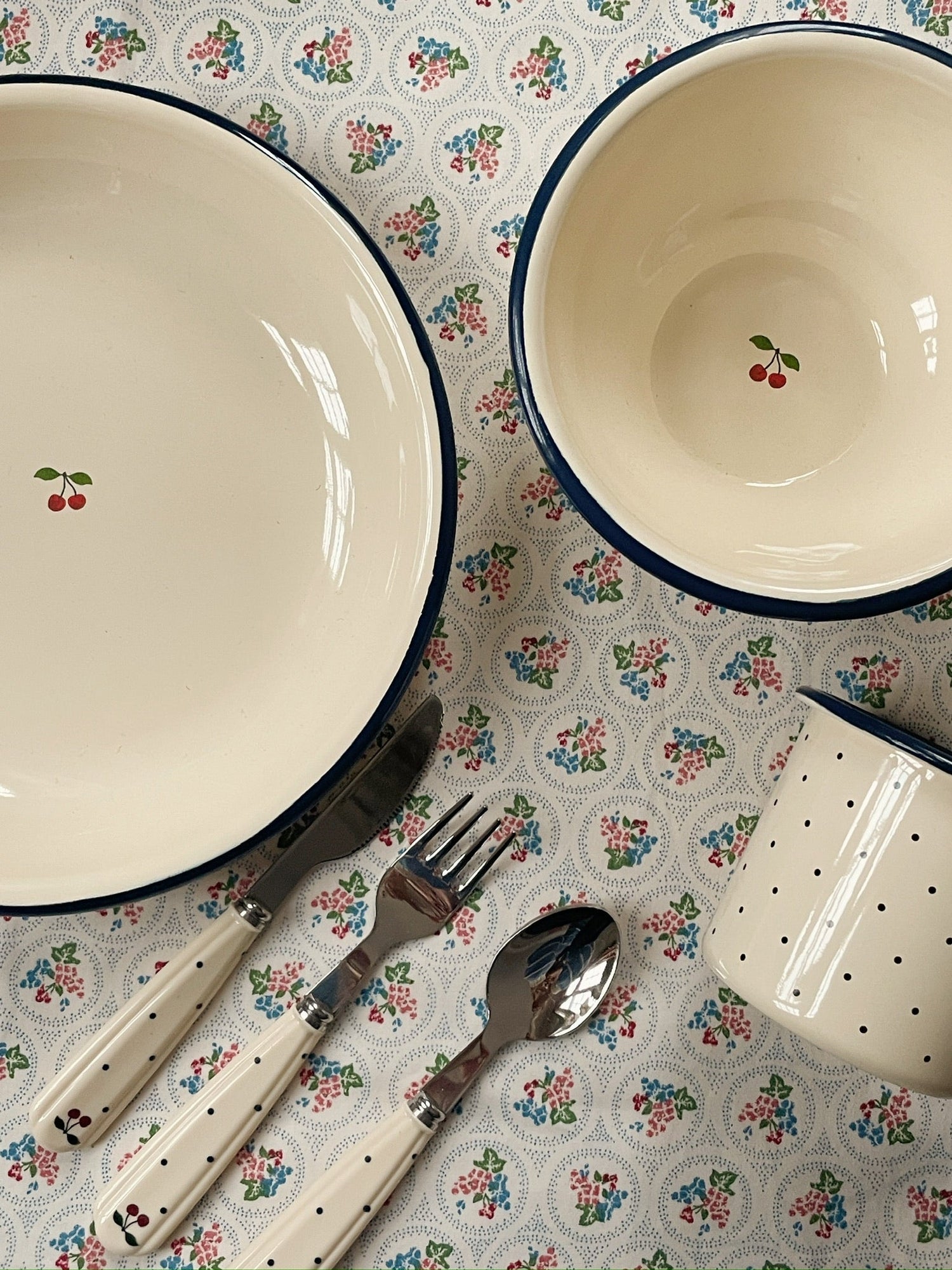 Konges Sløjd CUTLERY SET - navy dot Konges Sløjd New Collection