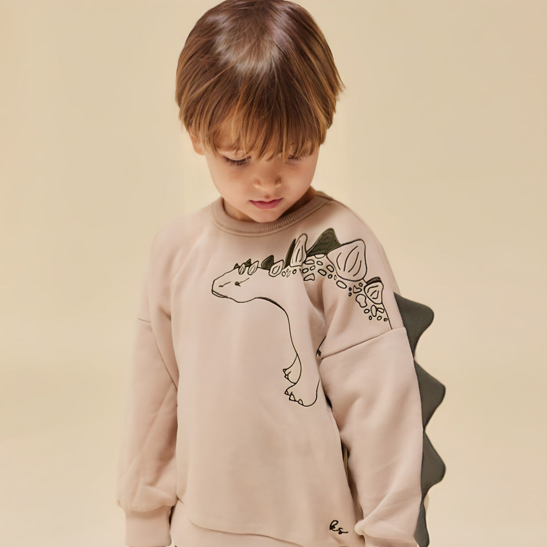 Konges Sløjd Dinosaur Tail Sweatshirt – Beige Konges Sløjd