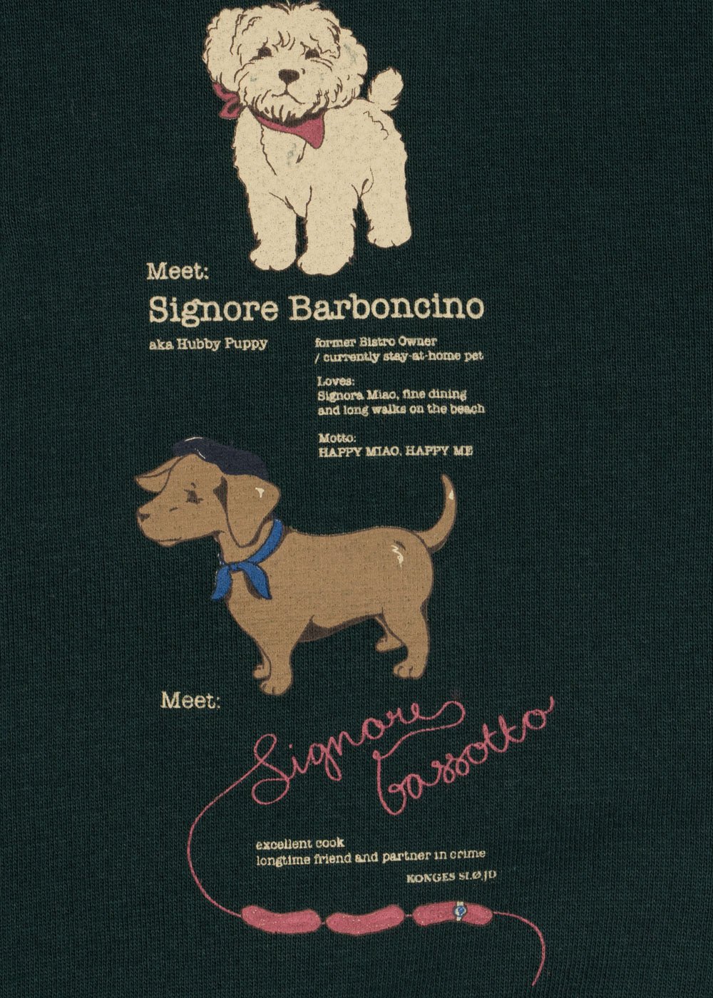 Konges Sløjd DOGGY POLO - pine grove Konges Sløjd Limited Collection