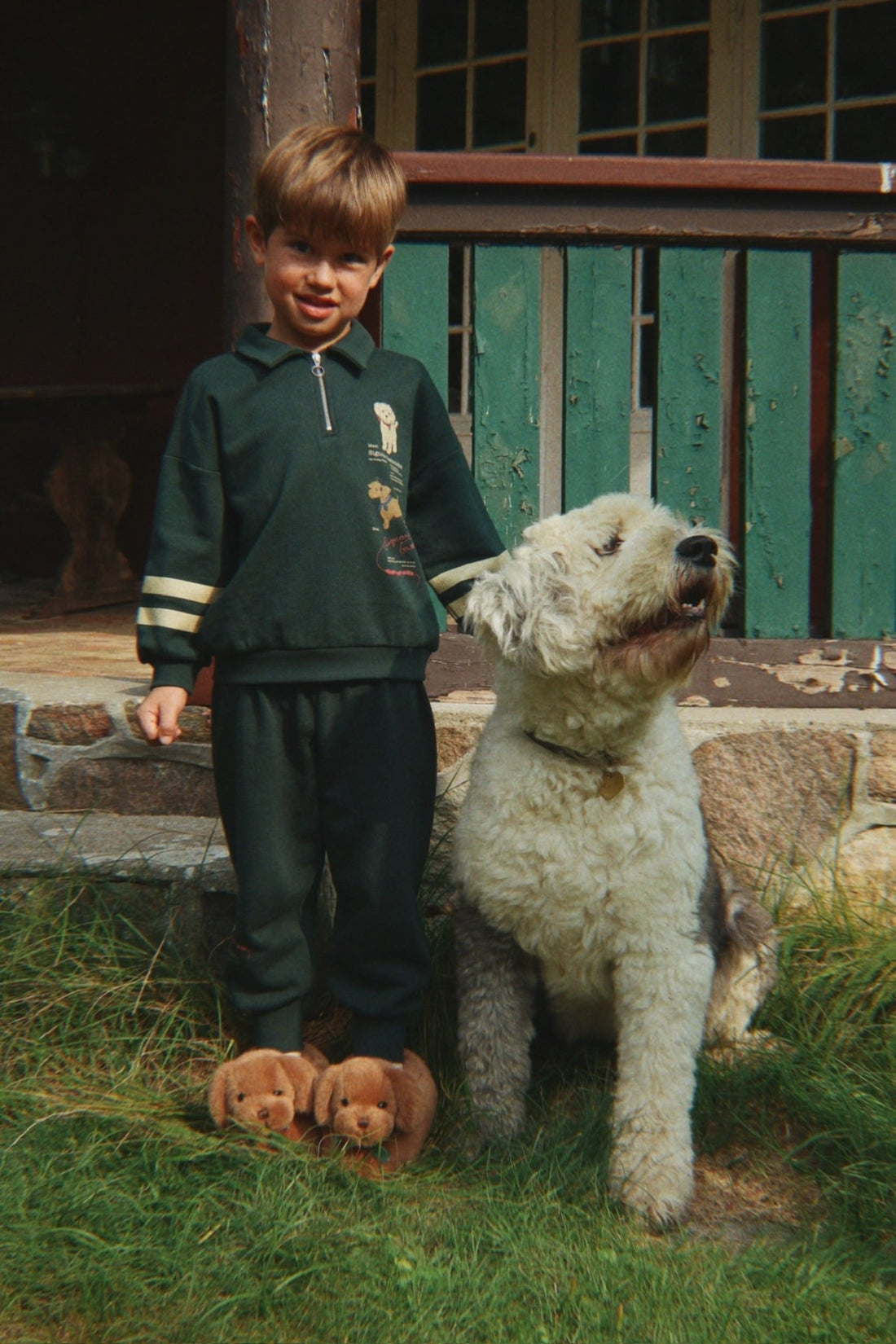 Konges Sløjd DOGGY SWEAT PANTS - pine grove Konges Sløjd Limited Collection