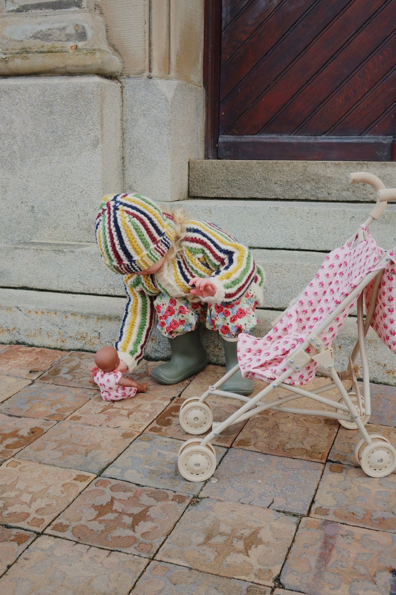 Konges Sløjd Doll Stroller - Rosie Rose Konges Sløjd