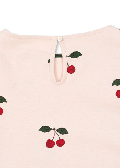 Konges Sløjd DREY SLIT TEE GOTS - MA GRANDE CERISE PEONY Konges Sløjd