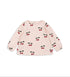 Konges Sløjd DREY SLIT TEE GOTS - MA GRANDE CERISE PEONY Konges Sløjd