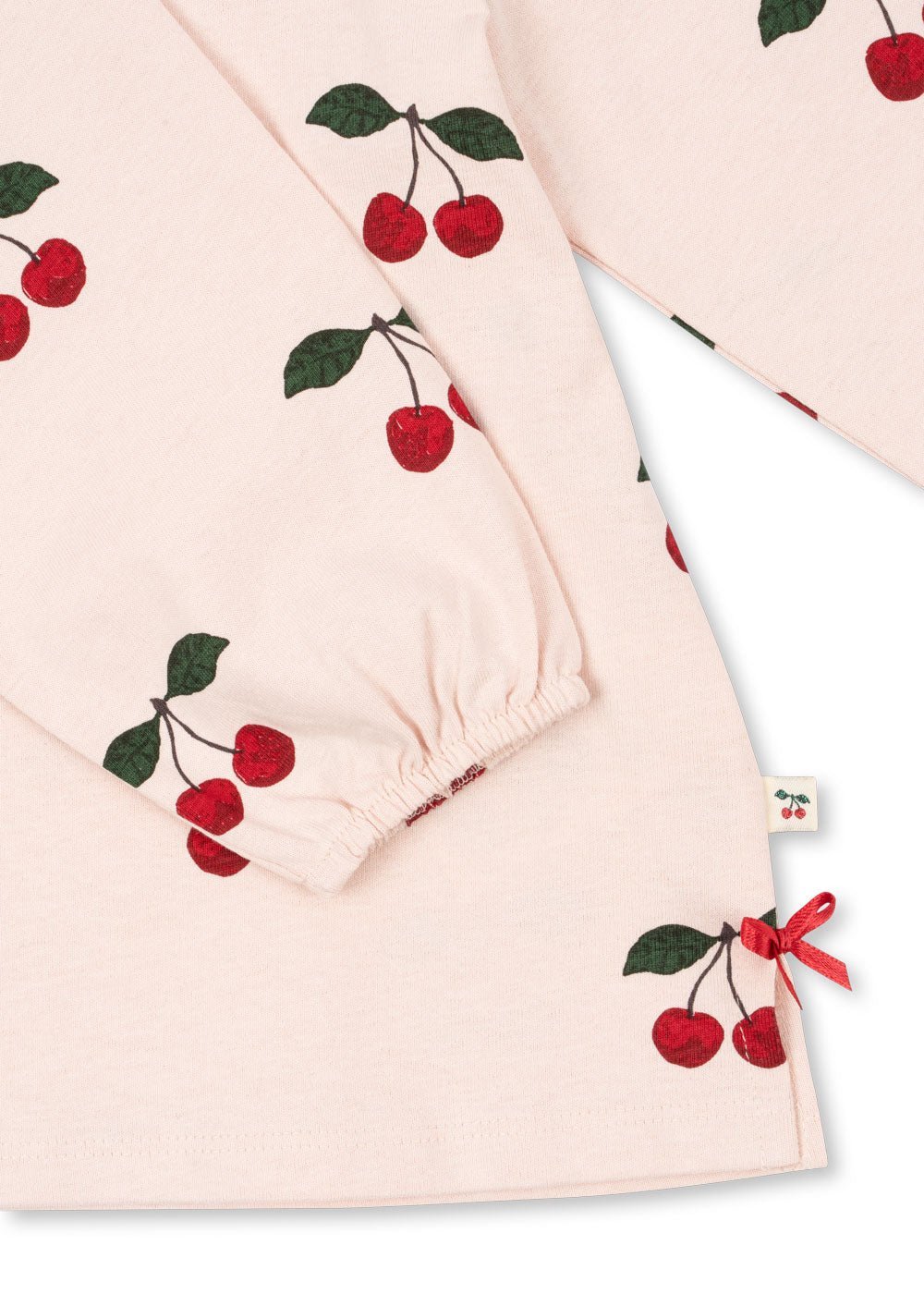 Konges Sløjd DREY SLIT TEE GOTS - MA GRANDE CERISE PEONY Konges Sløjd