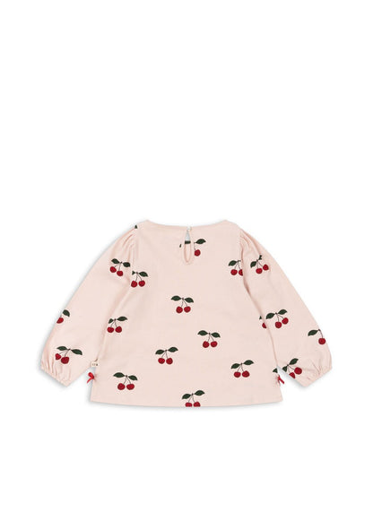 Konges Sløjd DREY SLIT TEE GOTS - MA GRANDE CERISE PEONY Konges Sløjd