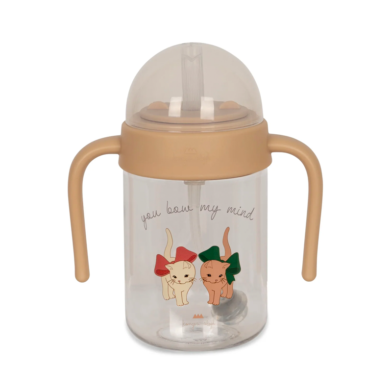 Konges Sløjd Drink Bottle with Handle | Bow Kitty
