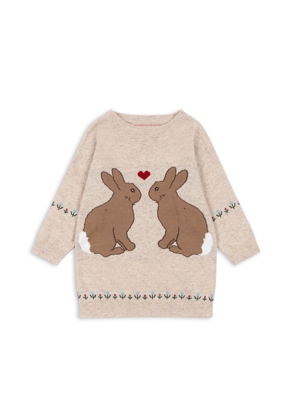 Konges Sløjd ELI KNIT DRESS - OFF WHITE MELANGE Konges Sløjd